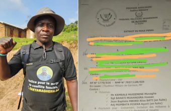 Matata Bienfait, porte-parole des familles chassées de Kitakandya.